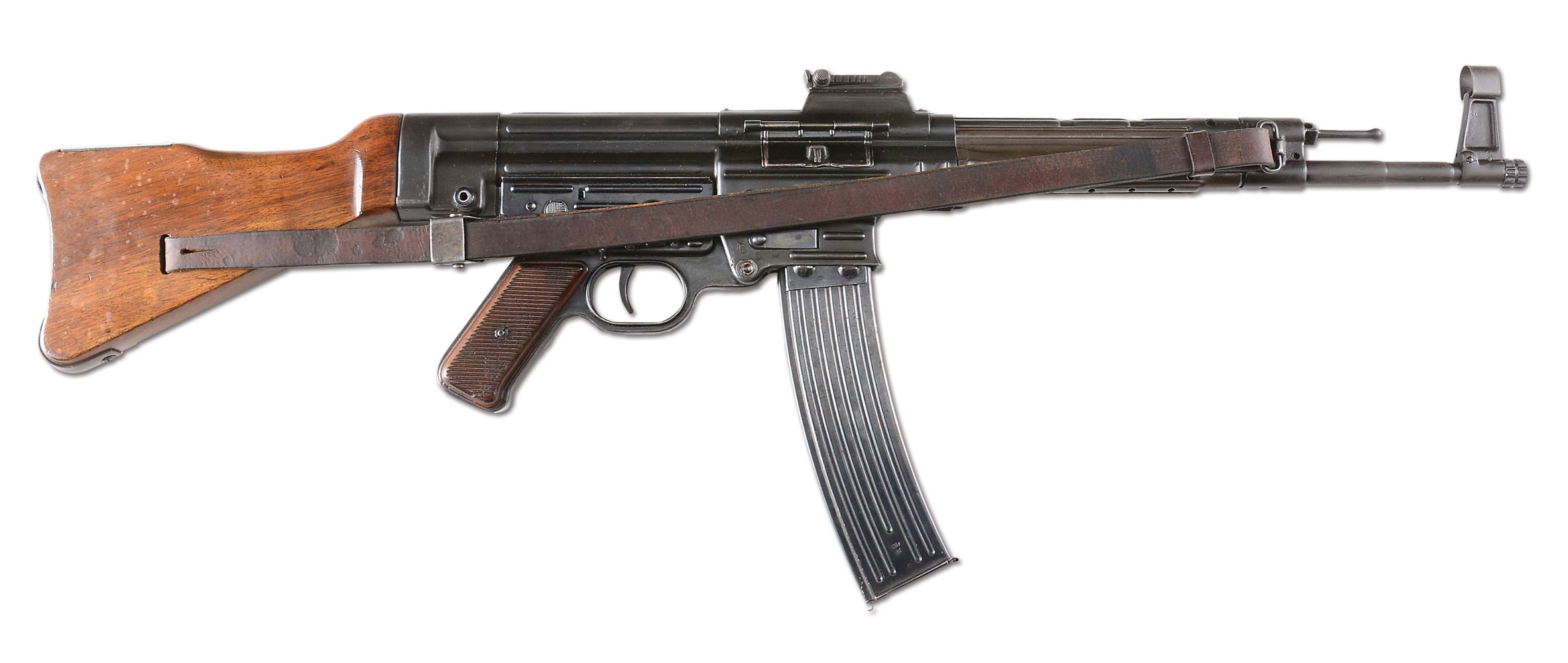 (N) EXTREMELY ATTRACTIVE GERMAN MP-44 MACHINE GUN WITH STG 44 MARKED MAGAZINE (CURIO & RELIC).