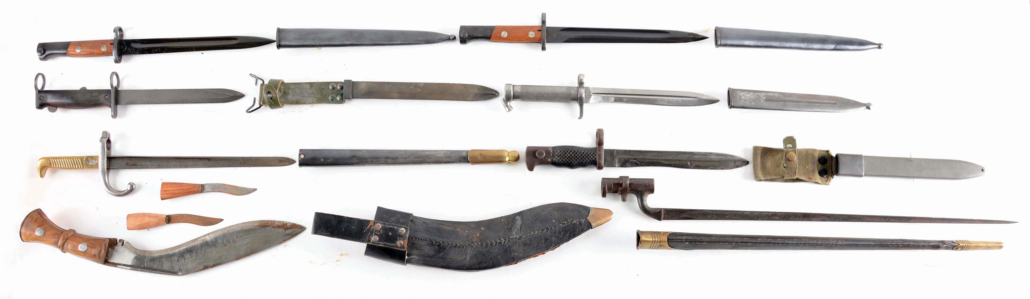 LOT OF 8: EIGHT EDGED WEAPONS FROM VARIOUS COUNTRIES.