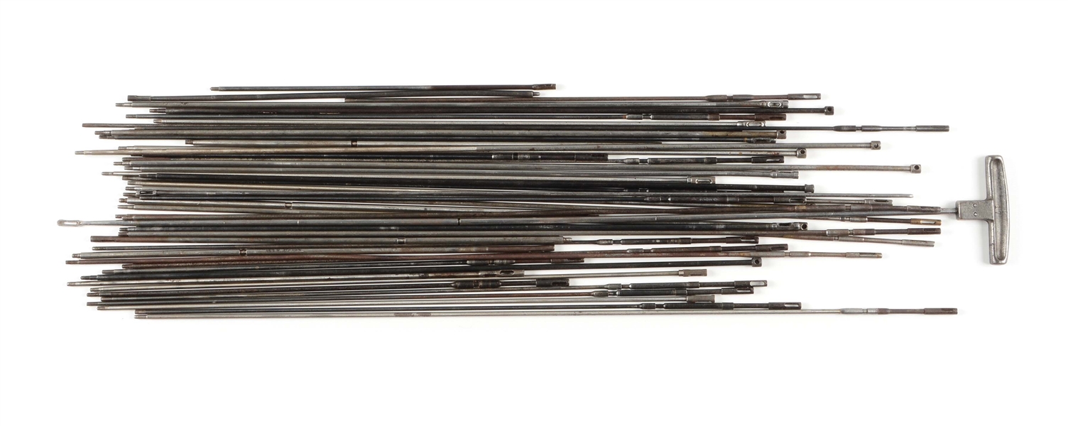 HUGE LOT OF MILITARY METAL CLEANING RODS.