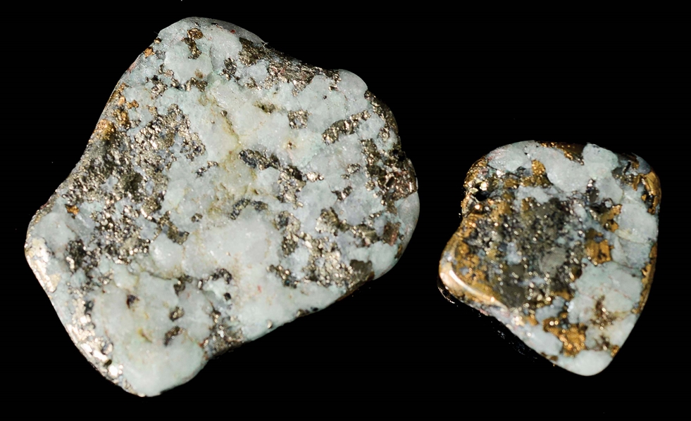 LOT OF 2: GOLD NUGGETS.