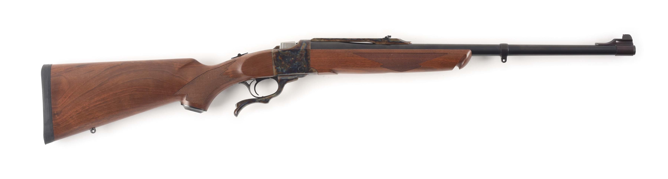 (M) DELUXE CASE COLORED RUGER NO. 1 .45-70 SINGLE SHOT RIFLE.