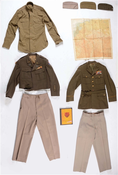 LOT OF 4: WWII U.S. ARMY UNIFORMS AND GROUPS.