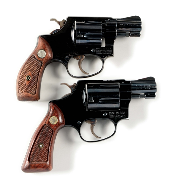 (M) LOT OF 2: SMITH & WESSON DOUBLE ACTION REVOLVERS.