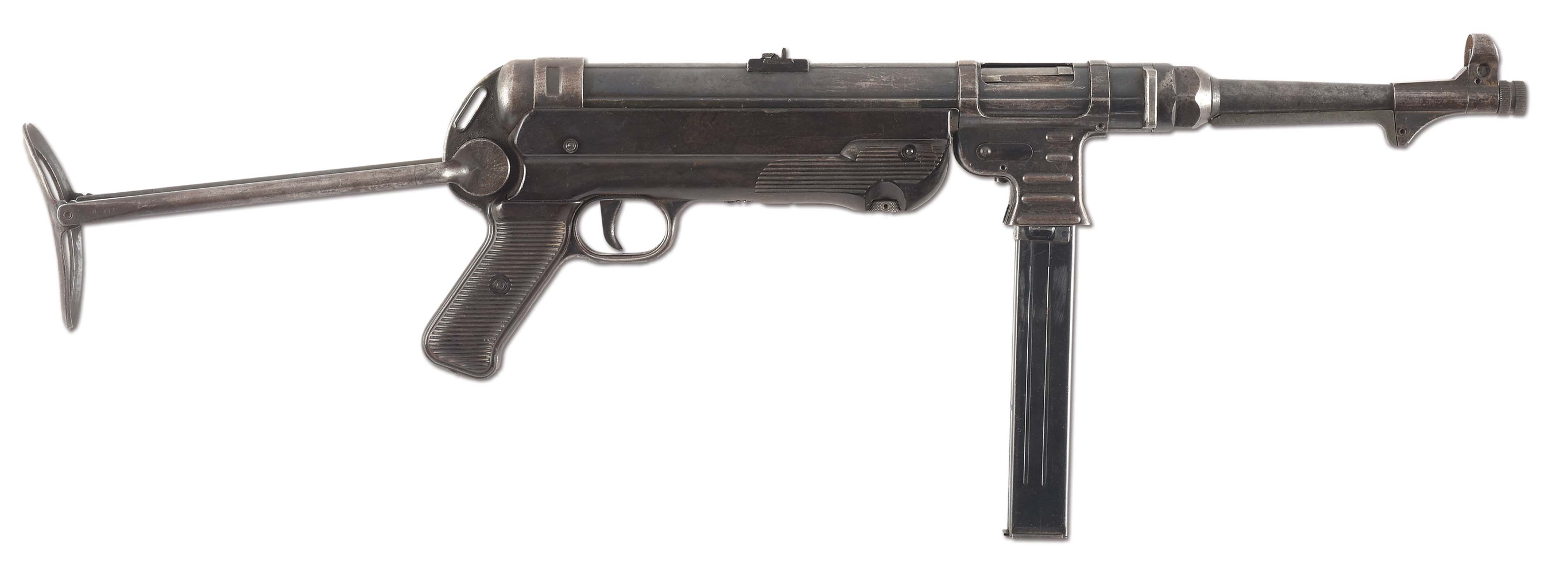 (N) FINE ORIGINAL ERMA MANUFACTURED GERMAN WORLD WAR II MP-40 MACHINE GUN (CURIO AND RELIC)