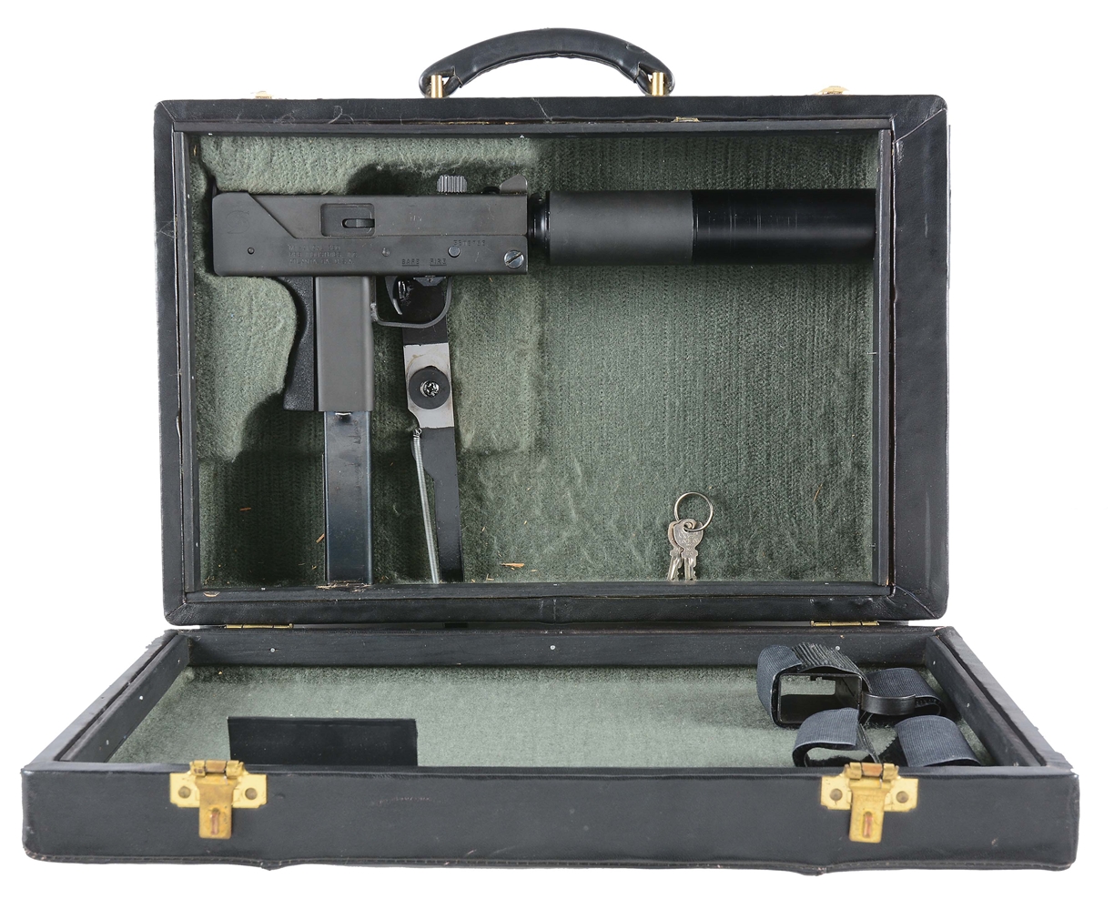 (N) RPB INDUSTRIES MAC M11-A1 .380 AUTO MACHINE GUN WITH SWD COBRAY M11 SUPPRESSOR IN COVERT OPERATIONS BRIEFCASE (FULLY TRANSFERABLE & SUPPRESSOR).
