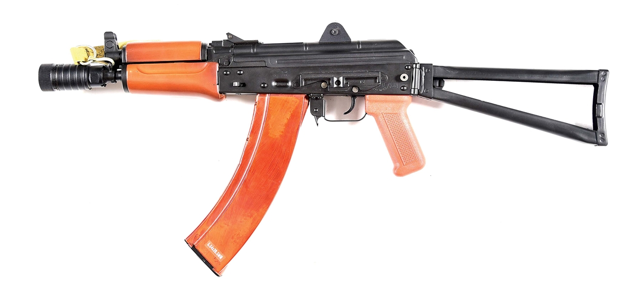 (N) LOVELY AND DESIRABLE "PETER FLEIS" AKS-74U SEMI-AUTOMATIC SHORT BARREL RIFLE IN 5.45X39MM. 