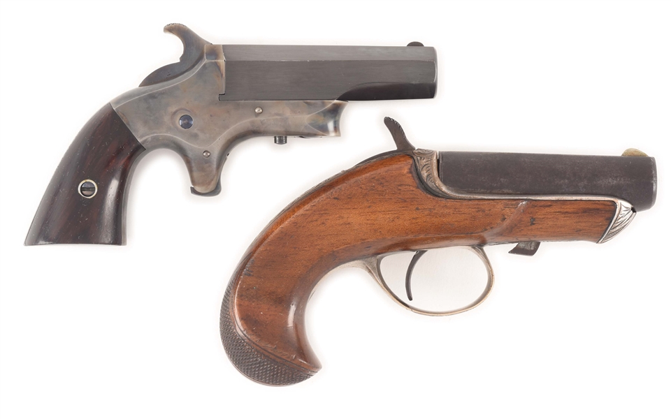 (A) LOT OF 2: 19TH CENTURY .41 CALIBER DERINGERS.