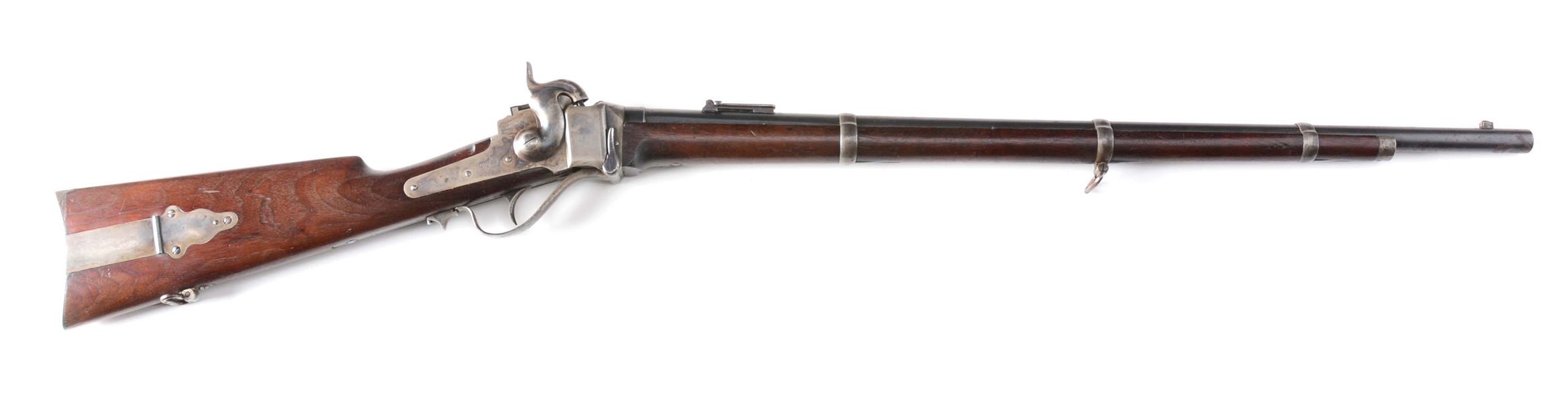 (A) HIGH CONDITION SHARPS NEW MODEL 1863 SINGLE SHOT RIFLE.