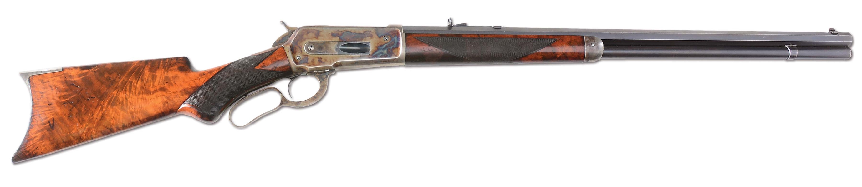 (A) HIGH CONDITION WINCHESTER MODEL 1886 DELUXE LEVER ACTION RIFLE (1894).