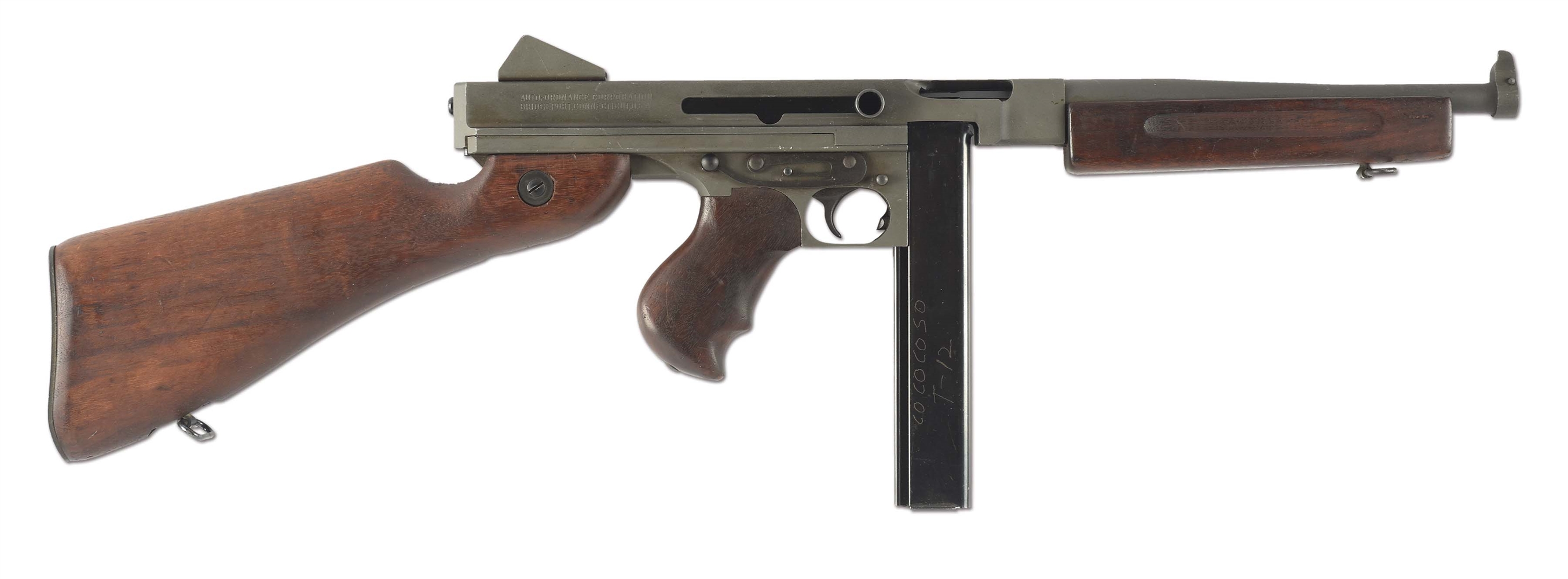 (N) CLASSIC U.S. MILITARY WORLD WAR II AUTO ORDNANCE THOMPSON M1A1 MACHINE GUN (PRE-86 DEALER SAMPLE).