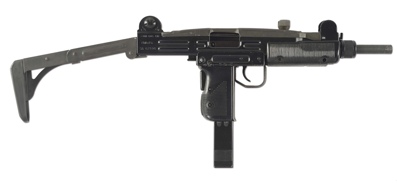 (N) ACTION ARMS / IMI UZI MODEL B HOST GUN WITH B & G REGISTERED MACHINE GUN BOLT (FULLY TRANSFERABLE).