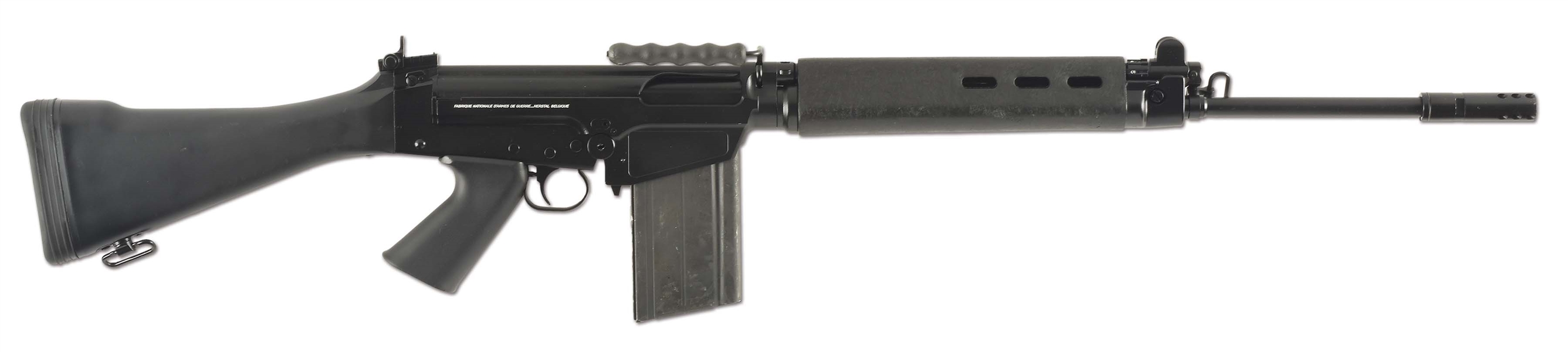 (N) MAGNIFICENT ORIGINAL LOW SERIAL NUMBER FN HERSTAL FN-FAL 1964 MANUFACTURED MACHINE GUN (CURIO & RELIC).