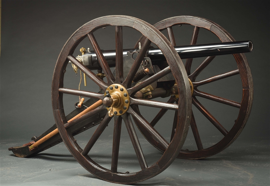 EXTREMELY ATTRACTIVE MODEL 1892 HOTCHKISS 1.65", 2 POUNDER FRICTION PRIMED CANNON.