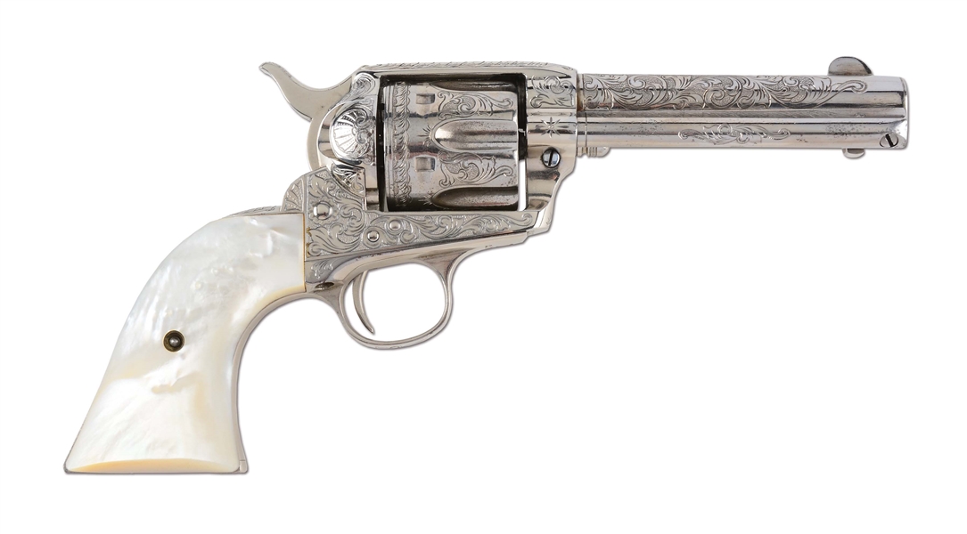 (C) COLT FRONTIER SIX SHOOTER SINGLE ACTION REVOLVER (1901).