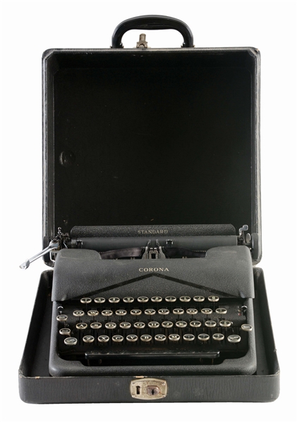 L C SMITH & CORONA MODEL 1941 TYPEWRITER ATTRIBUTED TO ADMIRAL WILLIAM H. "BULL" HALSEY.