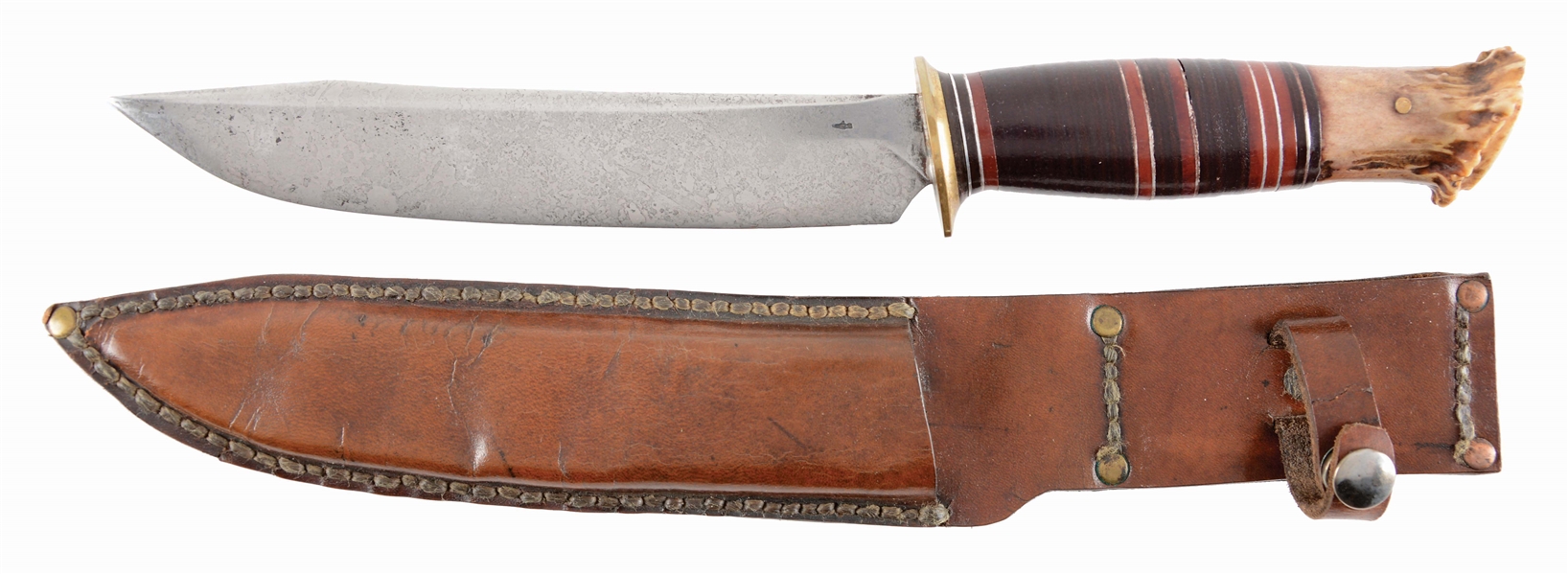 MASSIVE EXTREMELY RARE BILL SCAGEL MADE  BOWIE KNIFE FROM THE CHARLE LUCIE COLLECTION