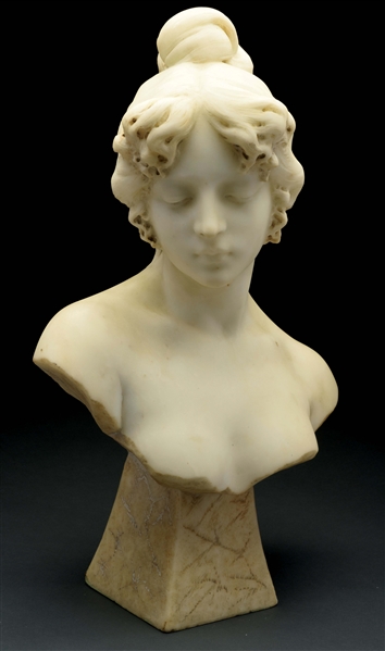 MARBLE LADY BUST. 