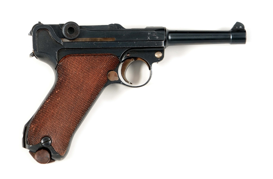 (C) EXTREMELY RARE ZN 1918 DATED P.08 ERFURT LUGER SEMI-AUTOMATIC PISTOL.