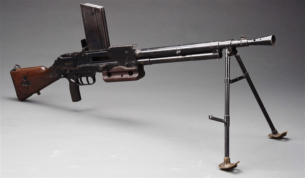 (N) FINE CHATELLERAULT MODEL 24/29 (FRENCH VERSION OF B.A.R.) MACHINE GUN (CURIO AND RELIC).