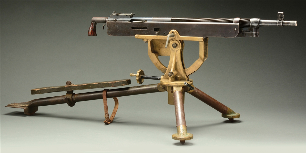(N) RARE AND COLLECTIBLE COLT MODEL 1914 “POTATO DIGGER” MACHINE GUN ONCE OWNED BY STEMBRIDGE GUN RENTALS AND USED IN MOTION PICTURES (CURIO & RELIC).