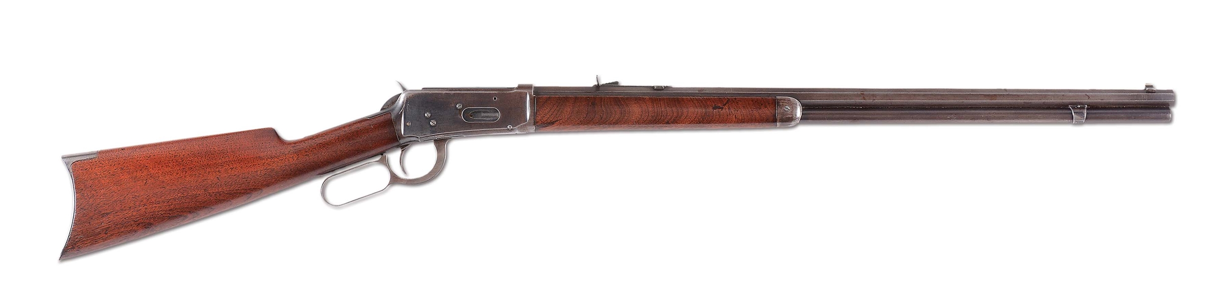 (A) FINE AND RARE 10 OCLOCK SCREW WINCHESTER MODEL 1894 LEVER ACTION RIFLE (1895).