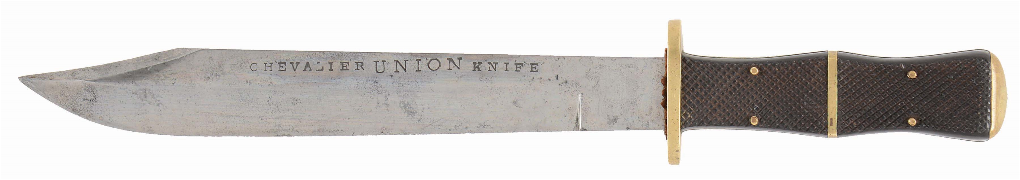 CHEVELIER "DEATH TO TRAITORS" BOWIE KNIFE.