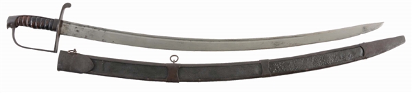 U.S. 1807 CONTRACT WILLIAM ROSE & SONS CAVALRY SABER AND SCABBARD.
