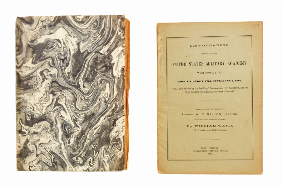 LOT OF 2: COPY OF OFFICIAL ARMY REGISTER OF JANUARY 1876 AND LIST OF WEST POINT CADETS , 1802 -1886.