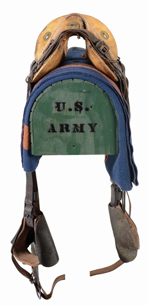 MODEL 1859 MCCLELLAN CAVALRY SADDLE ENSEMBLE WITH STAND.