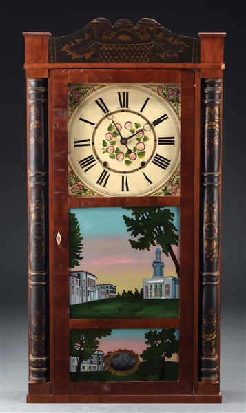 ELI TERRY SHELF CLOCK.