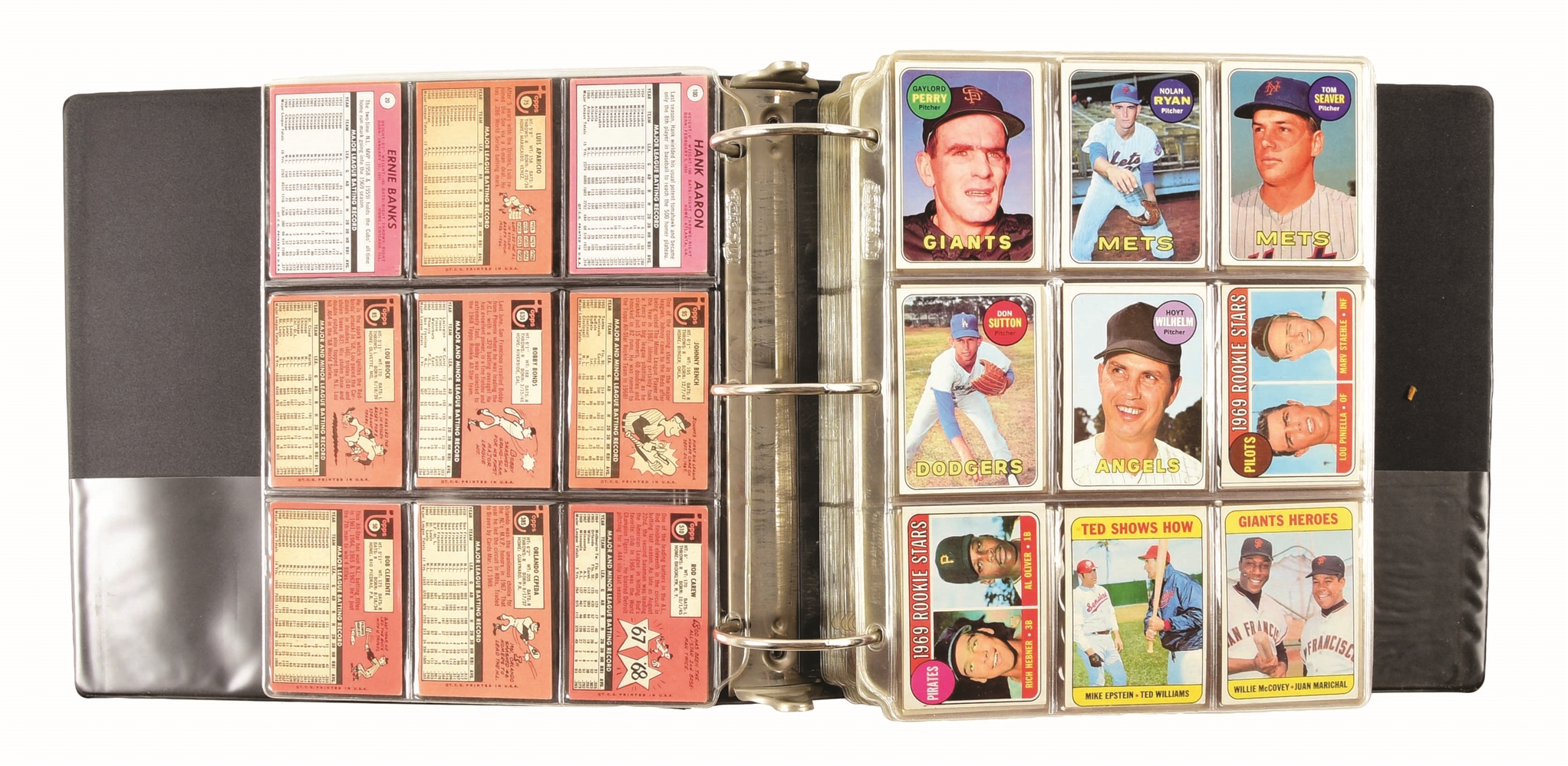 NEARLY COMPLETE TOPPS 1969 BASEBALL CARD SET.