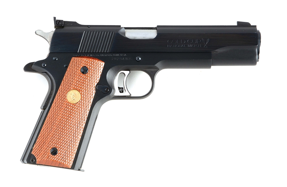 (M) COLT 1911 SERIES 70 GOLD CUP NATIONAL MATCH SEMI-AUTOMATIC PISTOL (1983).