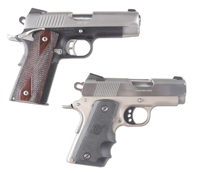(M) LOT OF 2: KIMBER CUSTOM SHOP PRO CDP SEMI-AUTOMATIC PISTOL WITH GALCO CARRY ACCESSORIES, TOGETHER WITH A CASED COLT DEFENDER SERIES 90 SEMI-AUTOMATIC PISTOL.
