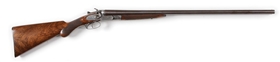 (A) SCARCE J.P. LOVELL "EUREKA" 16 BORE DOUBLE BARREL HAMMER GUN.