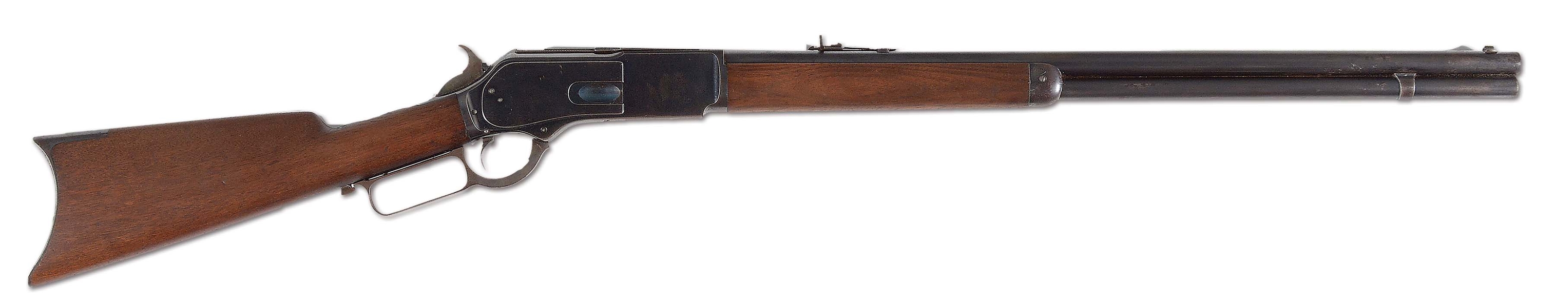 (A) WINCHESTER MODEL 1876 .50 CAL EXPRESS LEVER ACTION RIFLE.