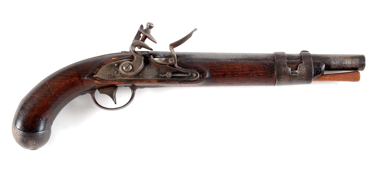 (A) RARE AND DESIRABLE 1ST TYPE SPRINGFIELD MODEL 1807 MARTIAL PISTOL.