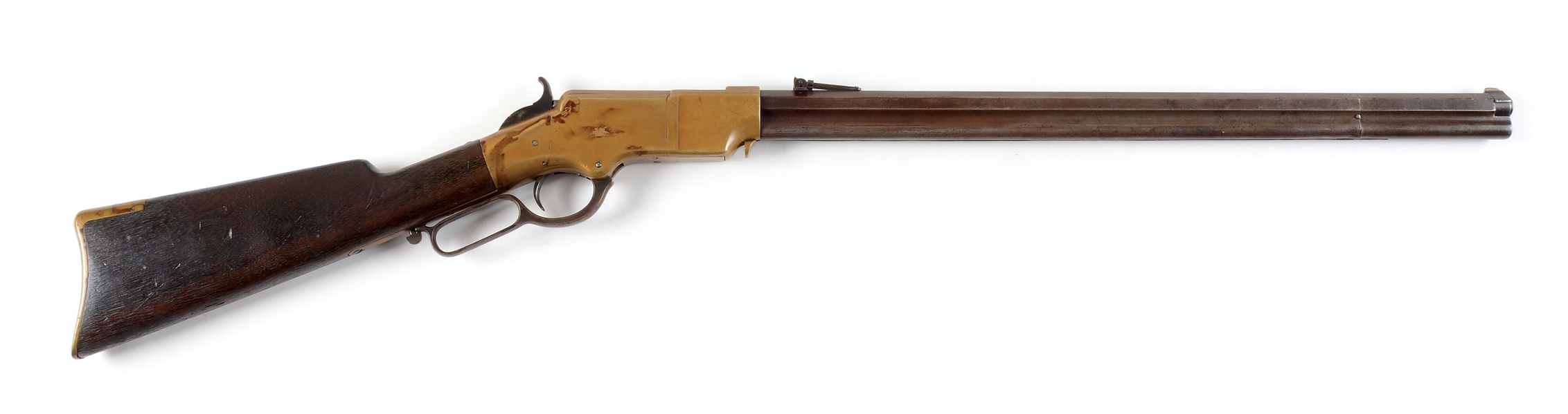 (A) CIVIL WAR MARTIALLY MARKED NEW HAVEN ARMS MODEL 1860 HENRY RIFLE.