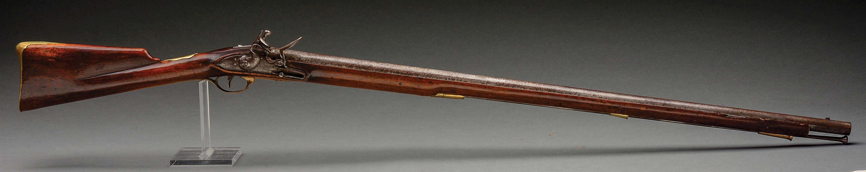 (A) AMERICAN FLINTLOCK MUSKET MARKED TO THE 1ST CONNECTICUT REGIMENT AND SIGNED "M. HILLS".