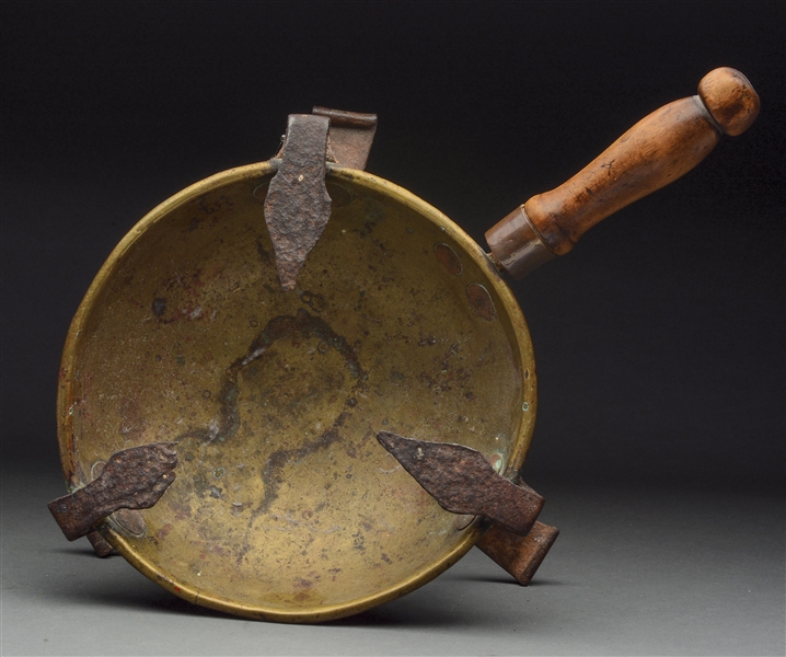 George Neumann Collection Lot Detail - REVOLUTIONARY WAR BRASS AND IRON BRAZIER, EX-GEORGE ...