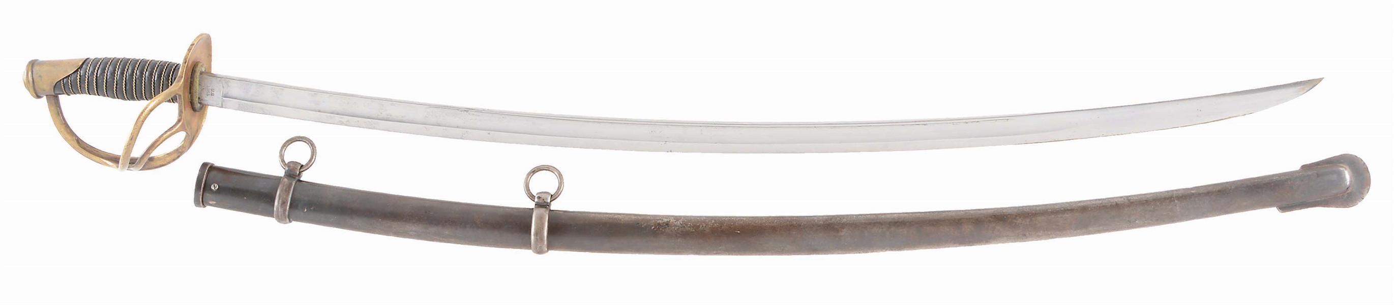 ROBY MANUFACTURING 1865 DATED MODEL 1860 LIGHT CAVALRY SABER.