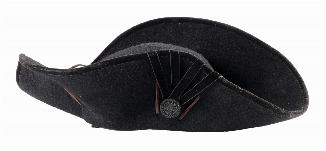 EXCEEDINGLY RARE 18TH CENTURY EUROPEAN TRICORN HAT.