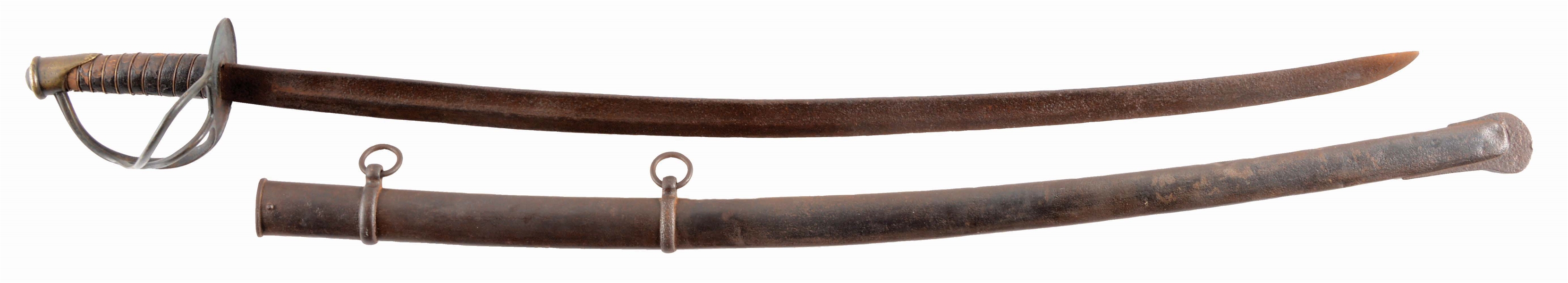 CONFEDERATE UNMARKED DOG RIVER CAVALRY SABER.