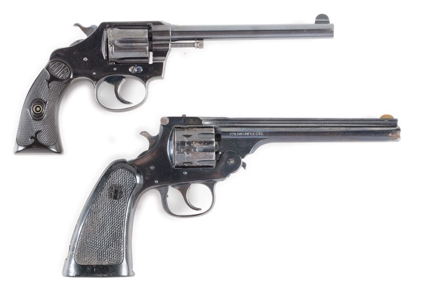 (C) LOT OF 2: COLT POLICE POSITIVE AND HARRINGTON & RICHARDSON .22 SPECIAL DOUBLE ACTION REVOLVERS.