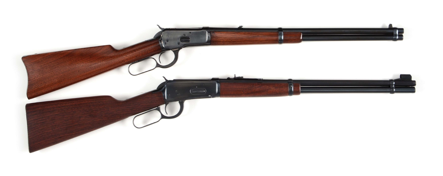 (C) LOT OF 2: WINCHESTER MODELS 1892 AND 1894 LEVER ACTION CARBINES.