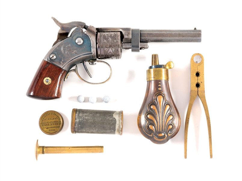 (A) HIGH CONDITION MASSACHUSETTS ARMS CO. POCKET REVOLVER.