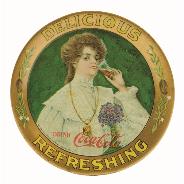 1906 COCA-COLA CHANGE TRAY.