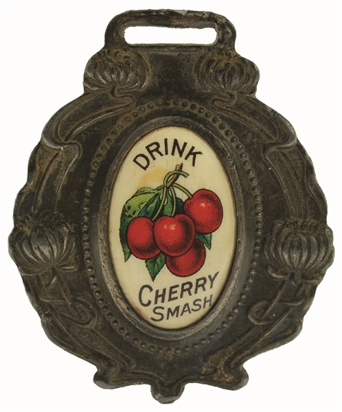 EARLY CHERRY SMASH WATCH FOB.