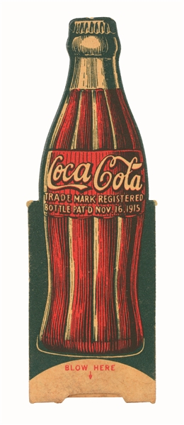 1920S COCA-COLA CARDBOARD WHISTLE.