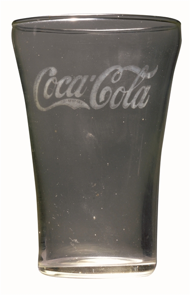 CIRCA 1927 COCA-COLA MODIFIED FLARE GLASS.
