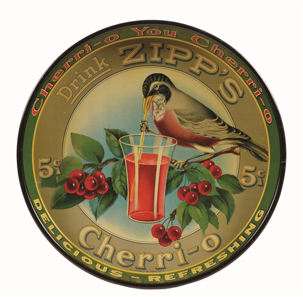 CIRCA 1915 - 1920 ZIPPS CHERRI-O TRAY.